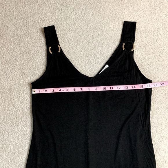 NWT Green Envelope Women Black Maxi Dress Size Small - Picture 5 of 7